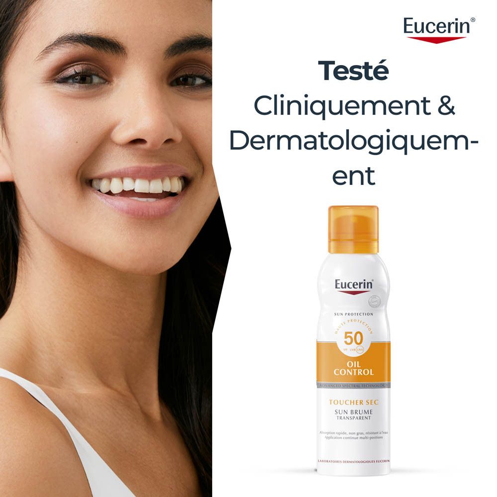 Eucerin Protection Solaire Oil Control Spray SPF 50.