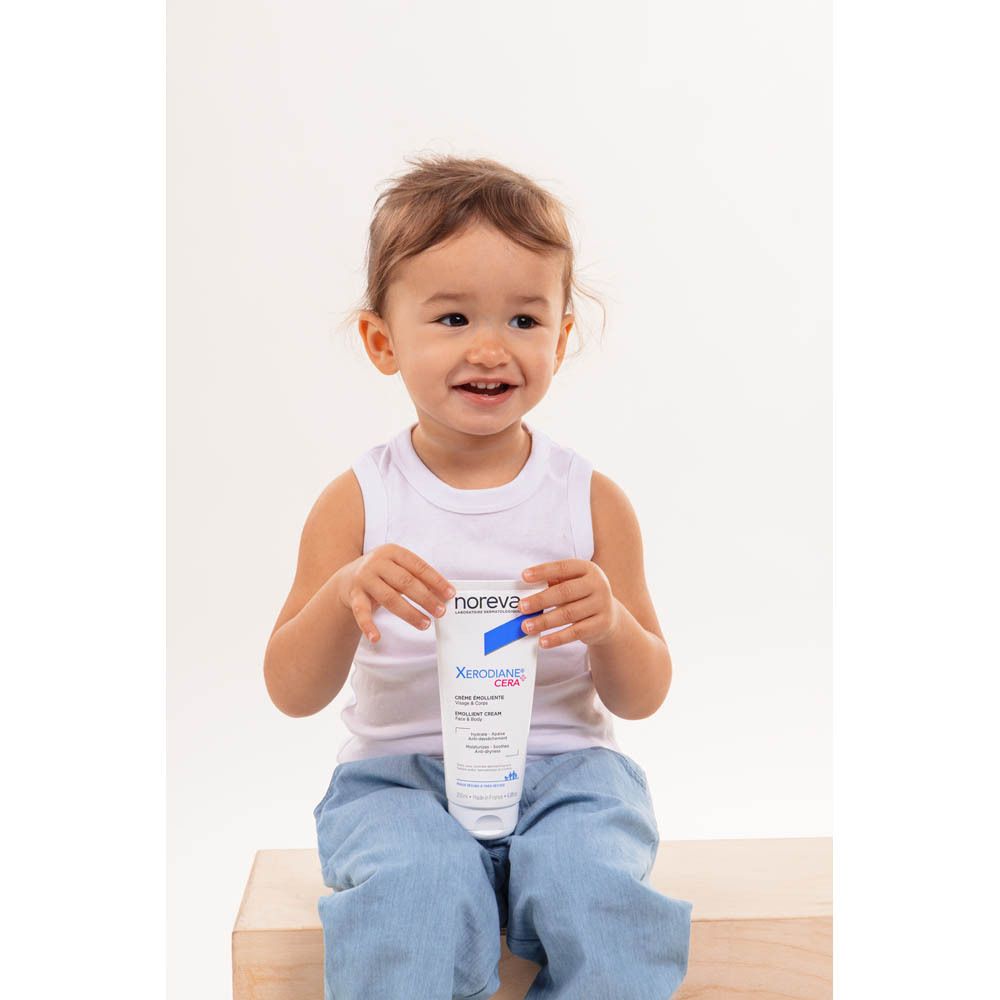 Fles Noreva Xerodiane Cera Emollient Cream met pompdos.