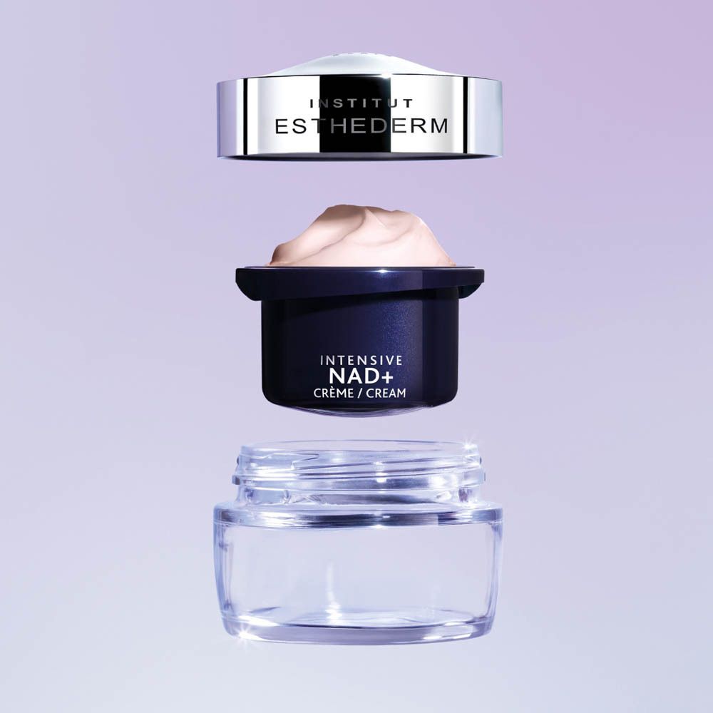 Institut Esthederm Intensive NAD+ Crème Recharge doos open en potje.