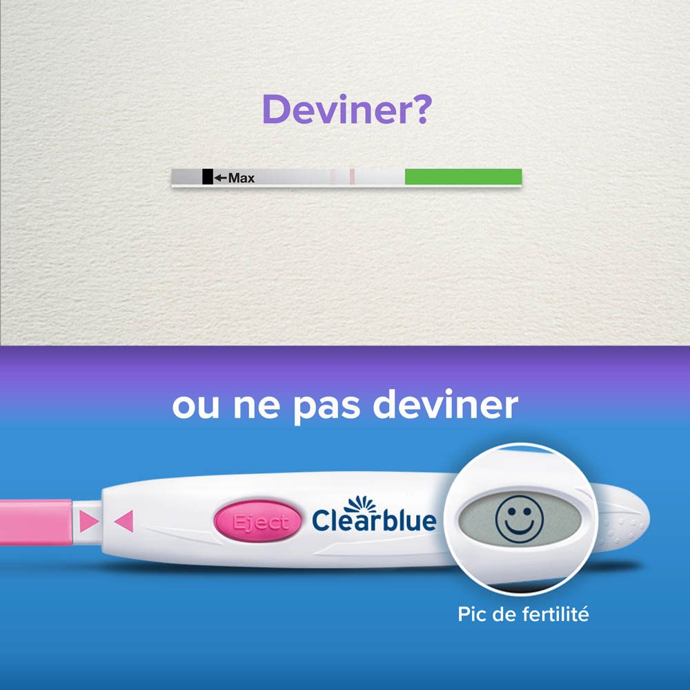 Test d'ovulation et bande de contrôle. Résultat : positif ou négatif.