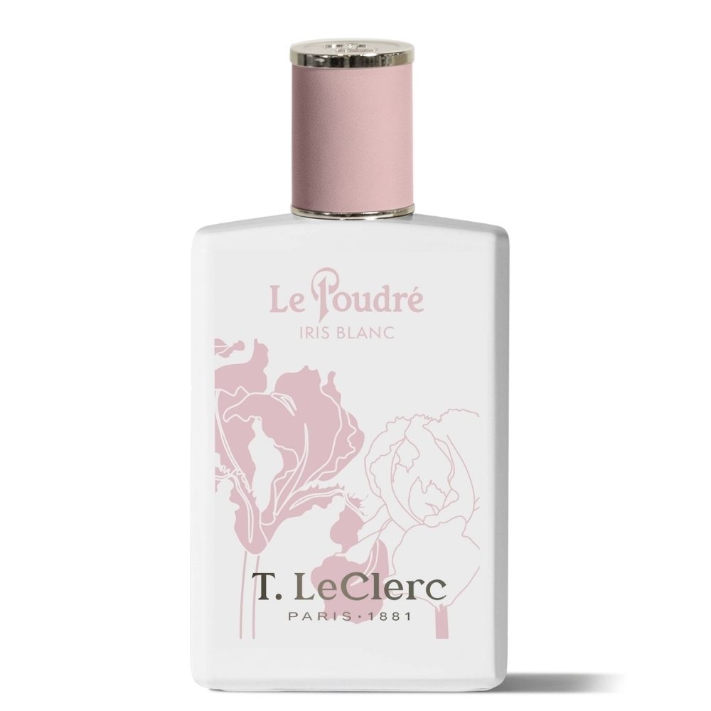 Flacon T. LeClerc Le Poudré Iris Blanc Eau de Parfum, 50 ml.