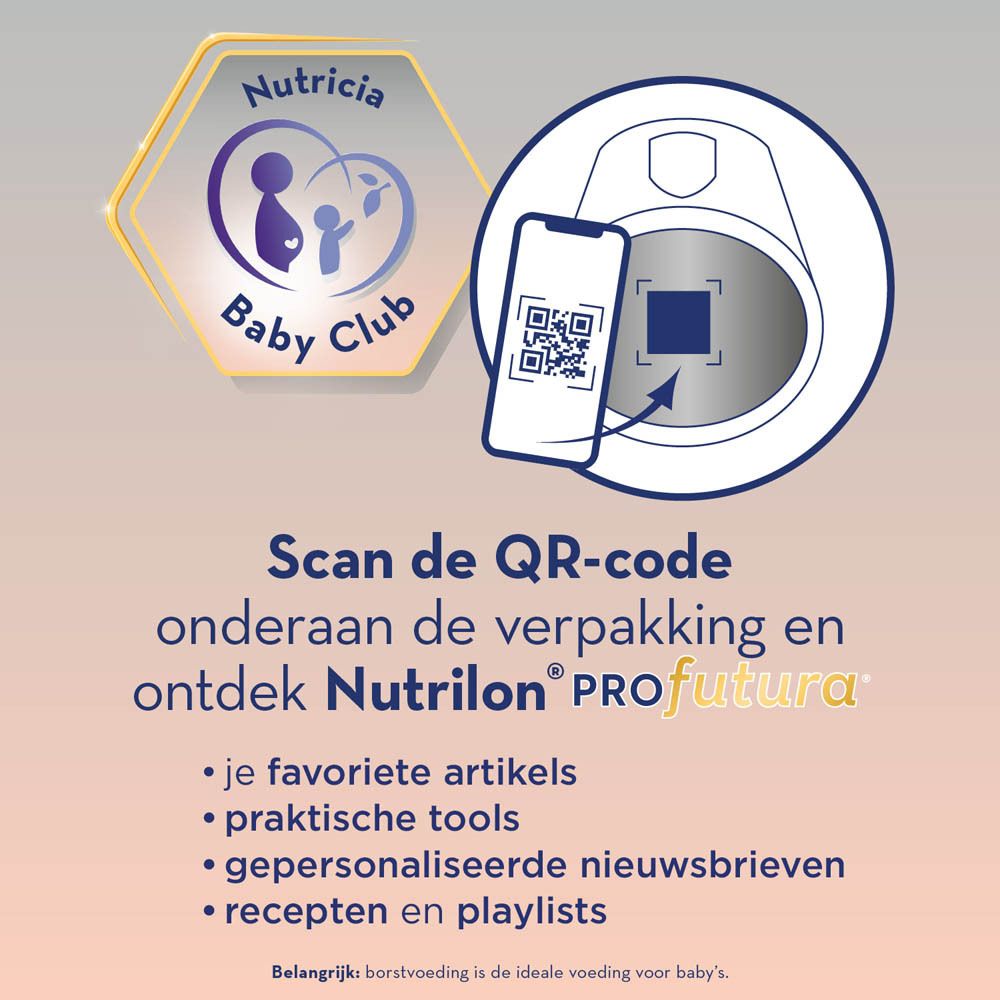 Nutrilon Profutura 1+ blik met DUOBIOTIK, HMOs, Nutri Fibers, vitamines.