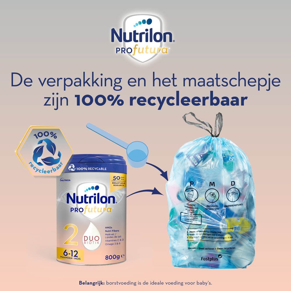 Nutrilon Profutura 1+ blik met DUOBIOTIK, HMOs, Nutri Fibers, vitamines.