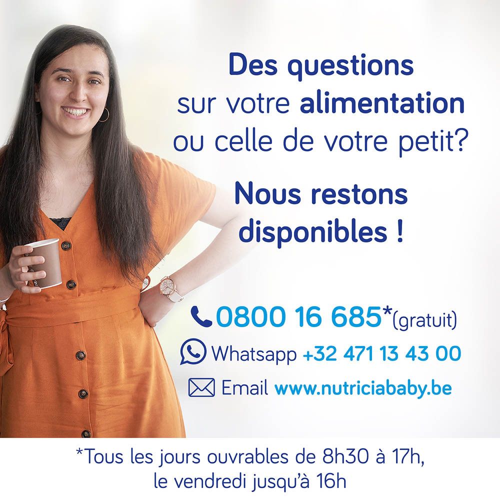 Boîte Nutrilon Profutura 1+ avec DUOBIOTIK, HMOs, Nutri Fibers, vitamines.