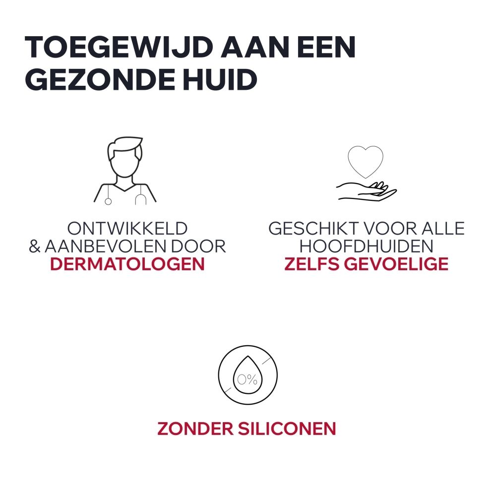 Uriage AP Hair Shampoo, rode fles van 200ml, tegen haarverlies.