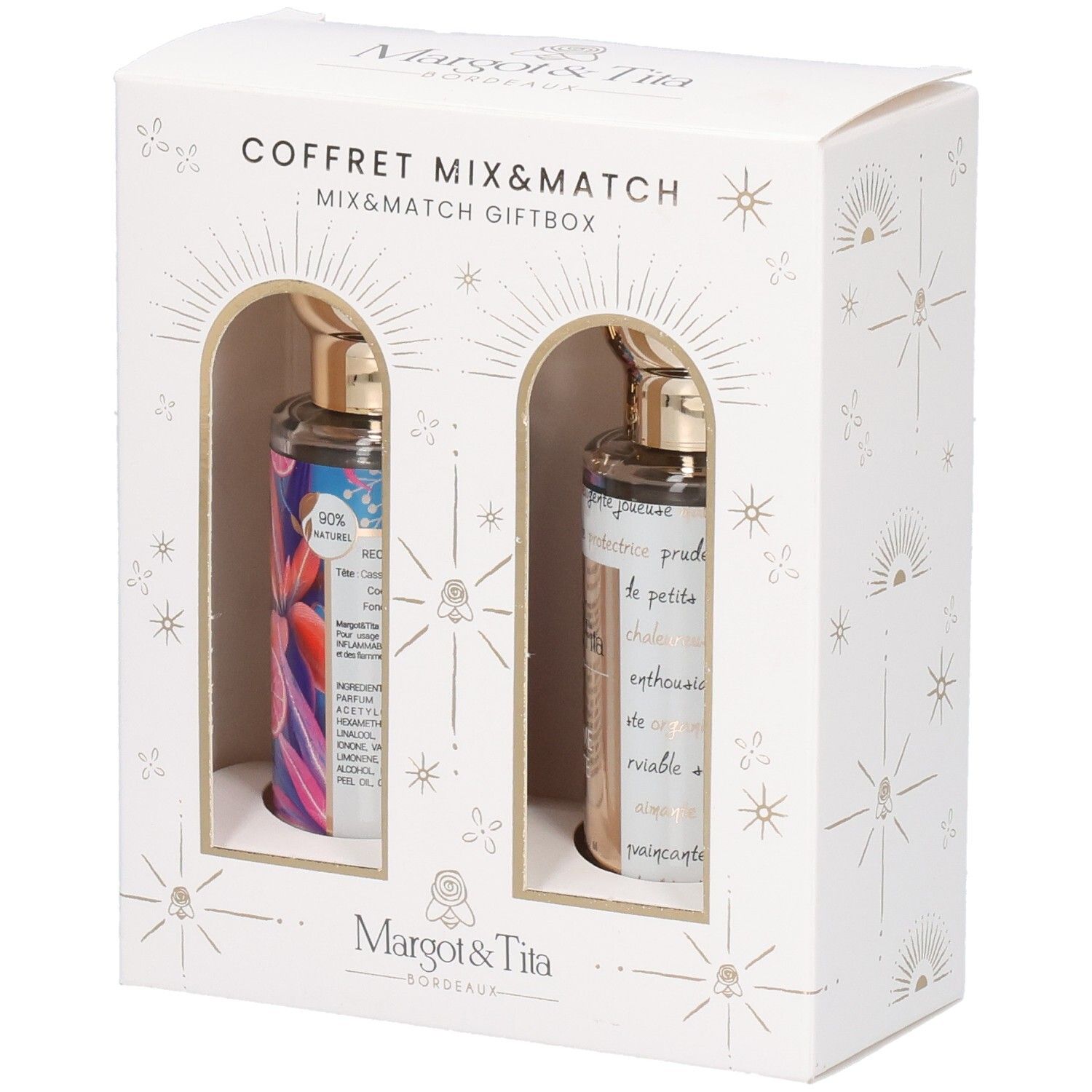 Coffret Mix&Match Margot & Tita avec deux flacons d'eau de parfum.