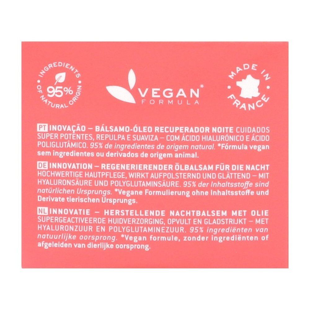 Nuxe Prodigieuse nachtbalsem: Zijkant met informatie en volume (50 ml).
