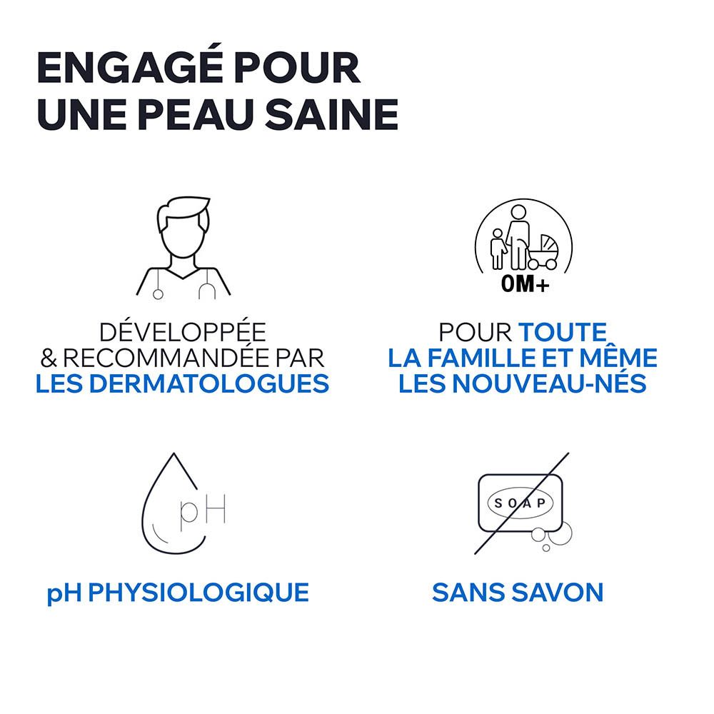Trois produits. Uriage Derm-Phy, Eau Thermale, Crème Visage. Texte: Routine hydratation quotidienne.