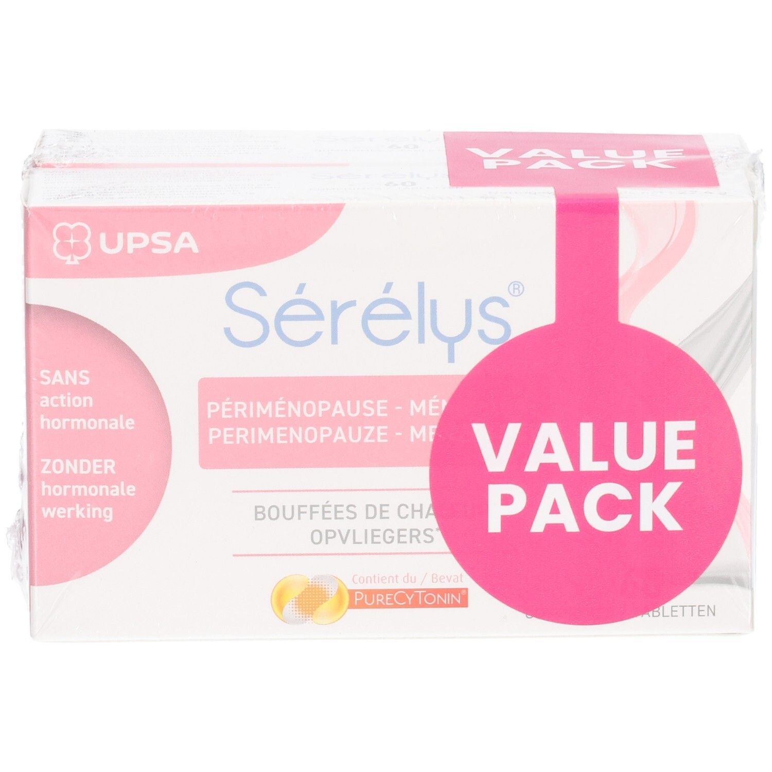 Sérélys Value Pack: Vooraanzicht met "Value Pack"-opschrift en productnaam.