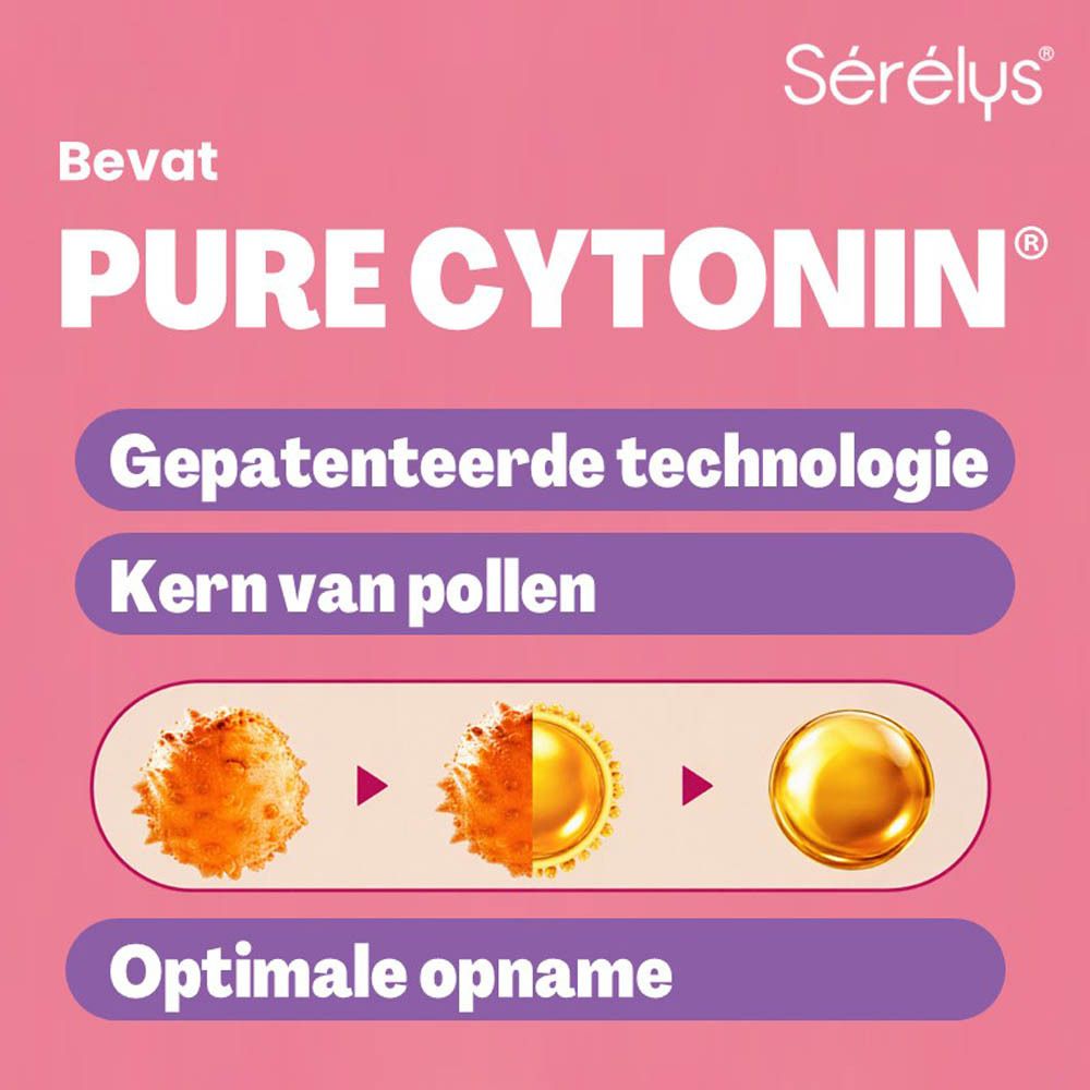 Sérélys: Menopauze, hormoonvrij, met Pure Cytonin.