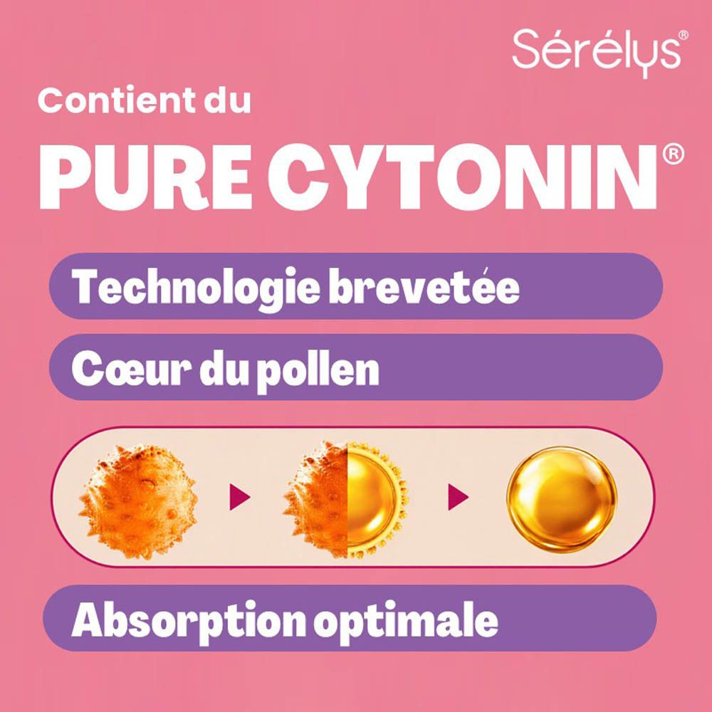 Sérélys: Ménopause, sans hormones, avec Pure Cytonin.