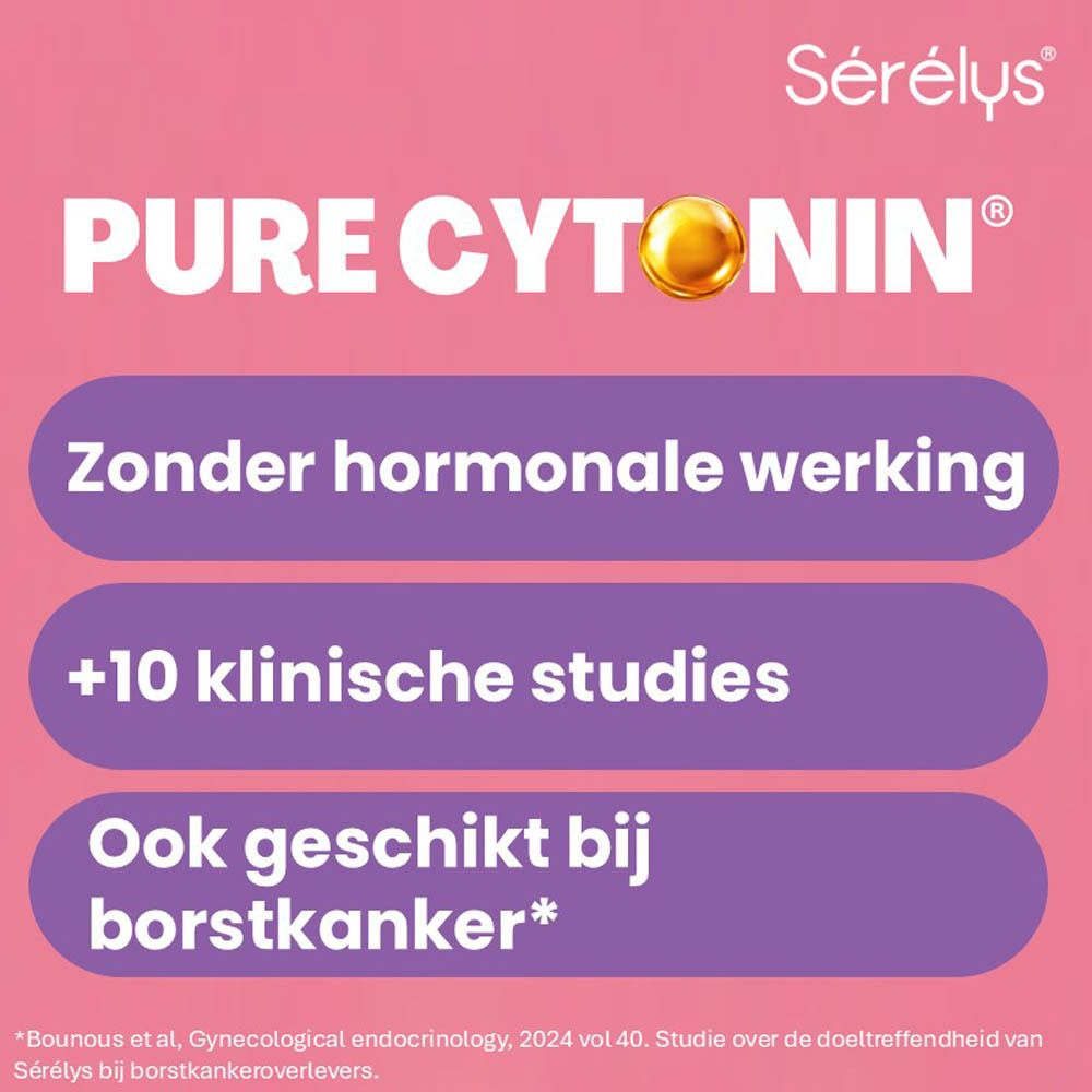 Sérélys: Menopauze, hormoonvrij, met Pure Cytonin.