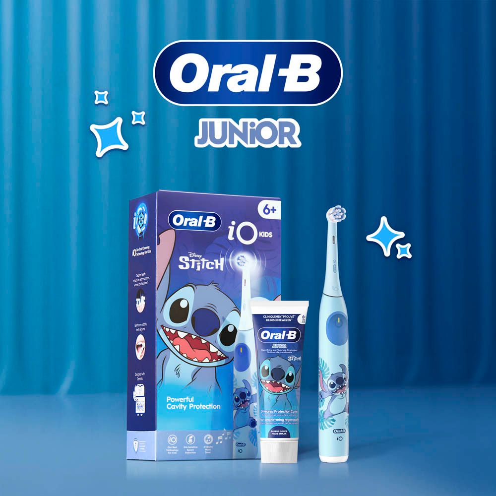 Mondverzorgingsset. Oral-B Junior, tandenborstel en tandpasta.