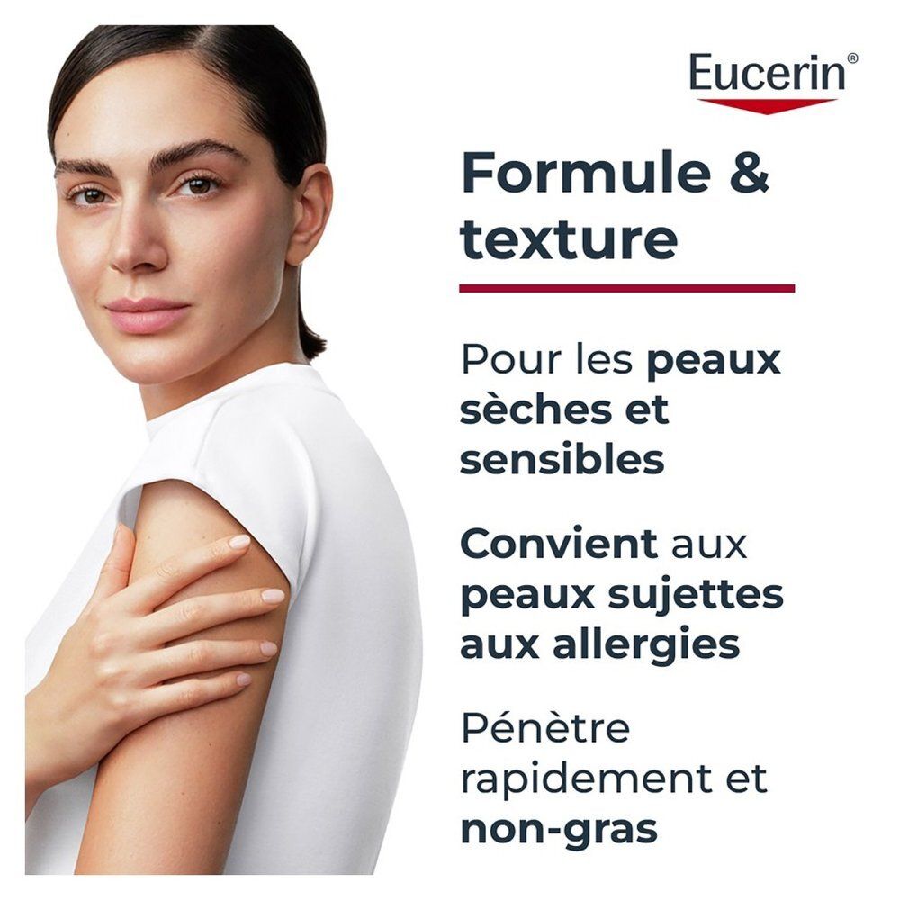 Eucerin pH5 Lait Corporel pour peau sèche et sensible.