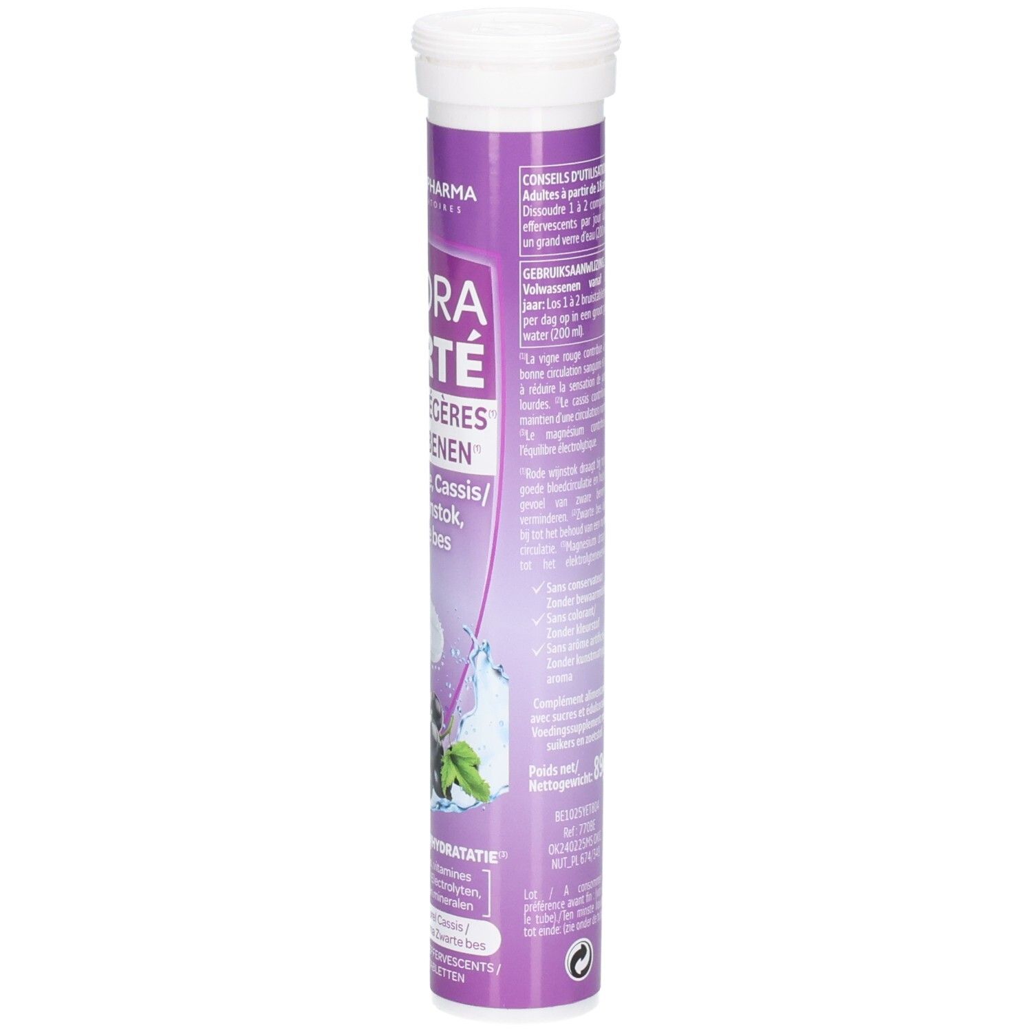 Hydra Forté Jambes Légères comprimés effervescents : instructions d'utilisation et dosage recommandé.