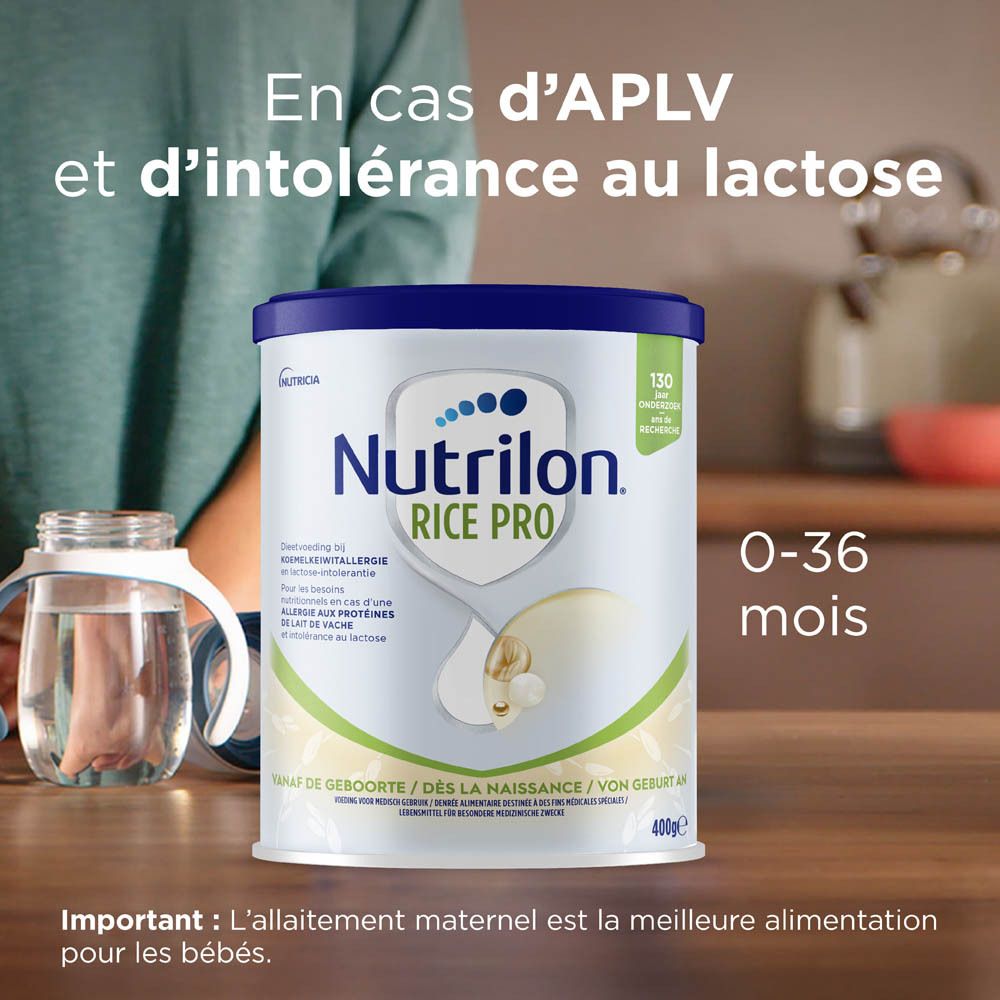 Logo Nutrilon et sceau 'Certified B Corporation'.