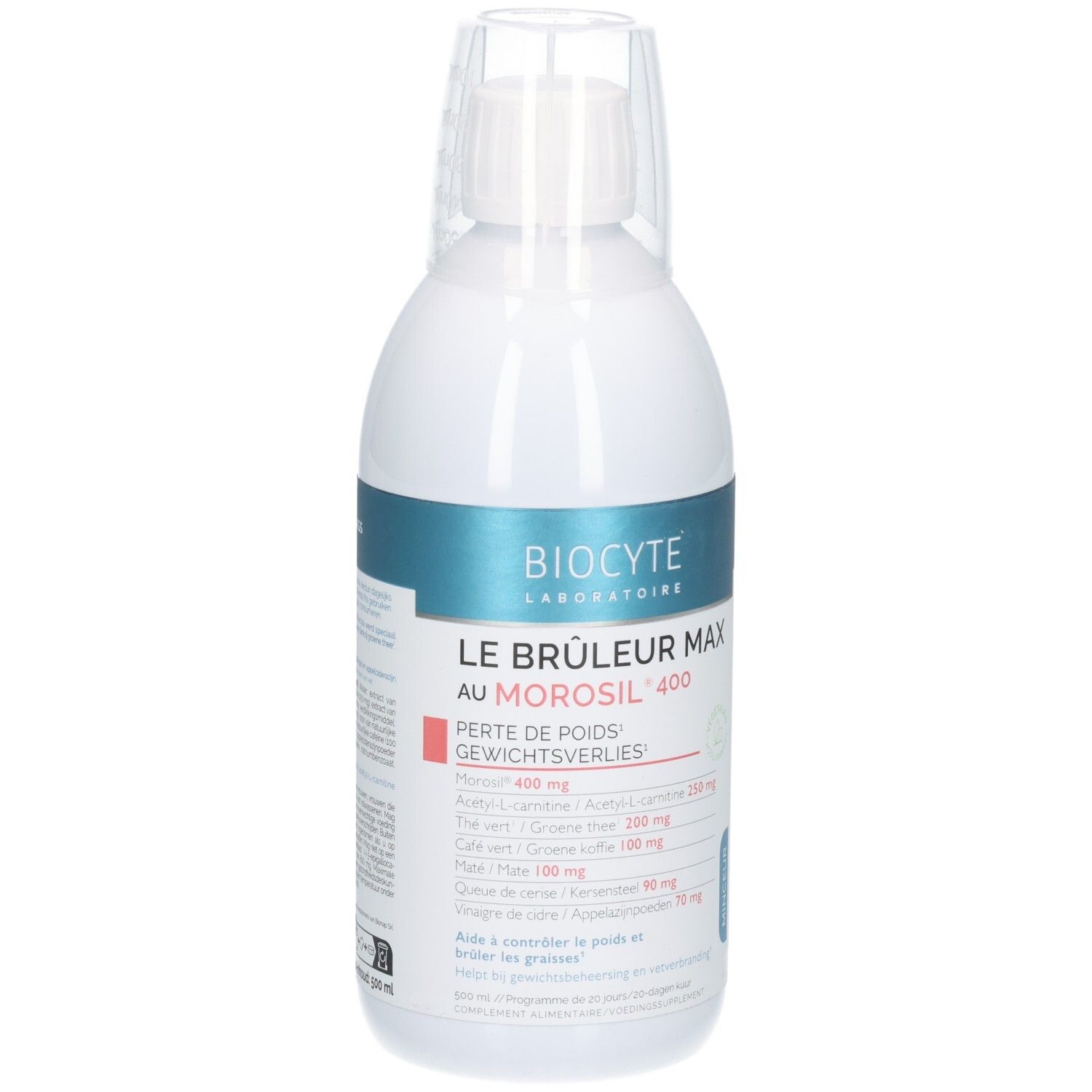Biocyte Le Brûleur Max: Fles met maatbeker. Bevat Morosil 400.