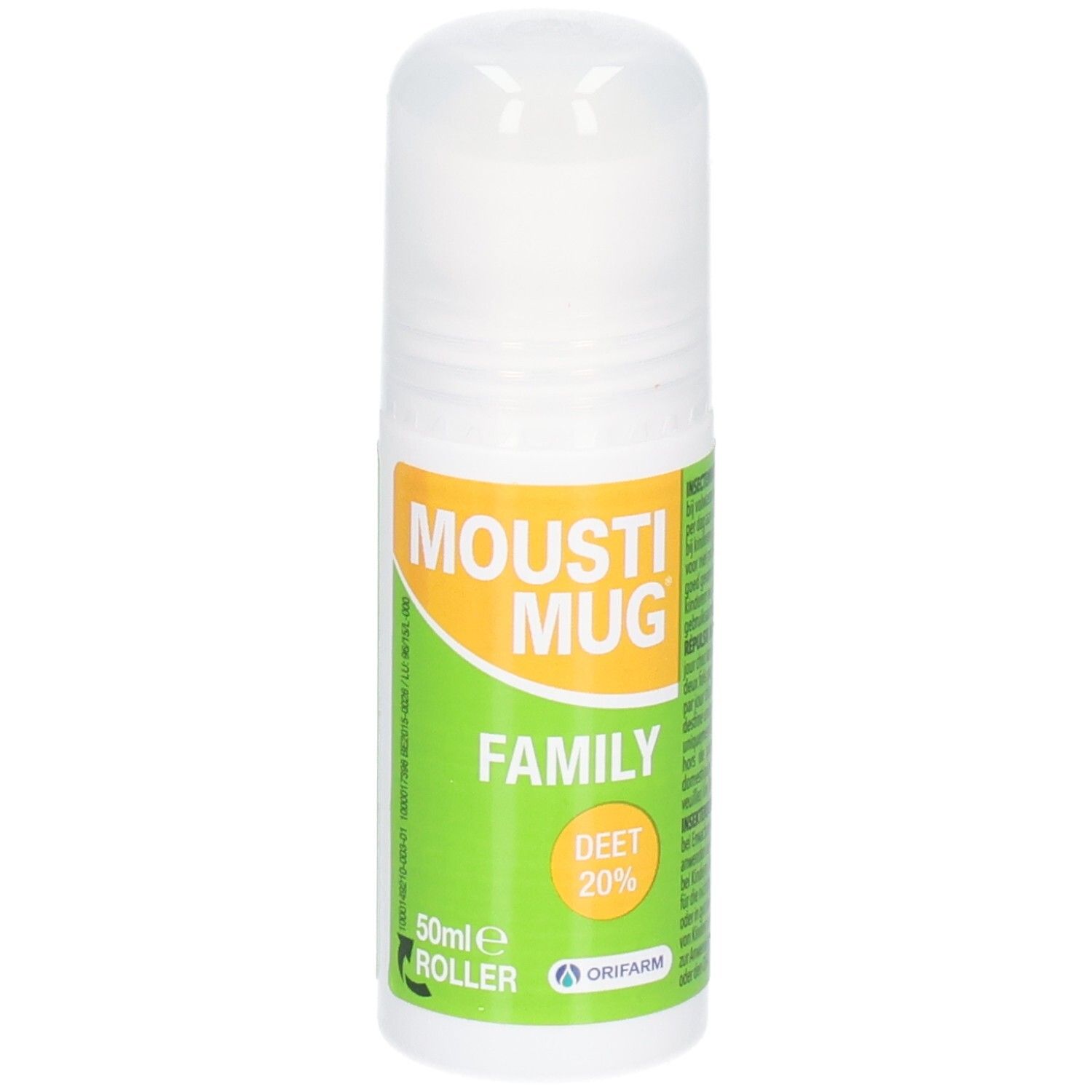 Mousti Mug Family Roller met 20% DEET, 50ml.