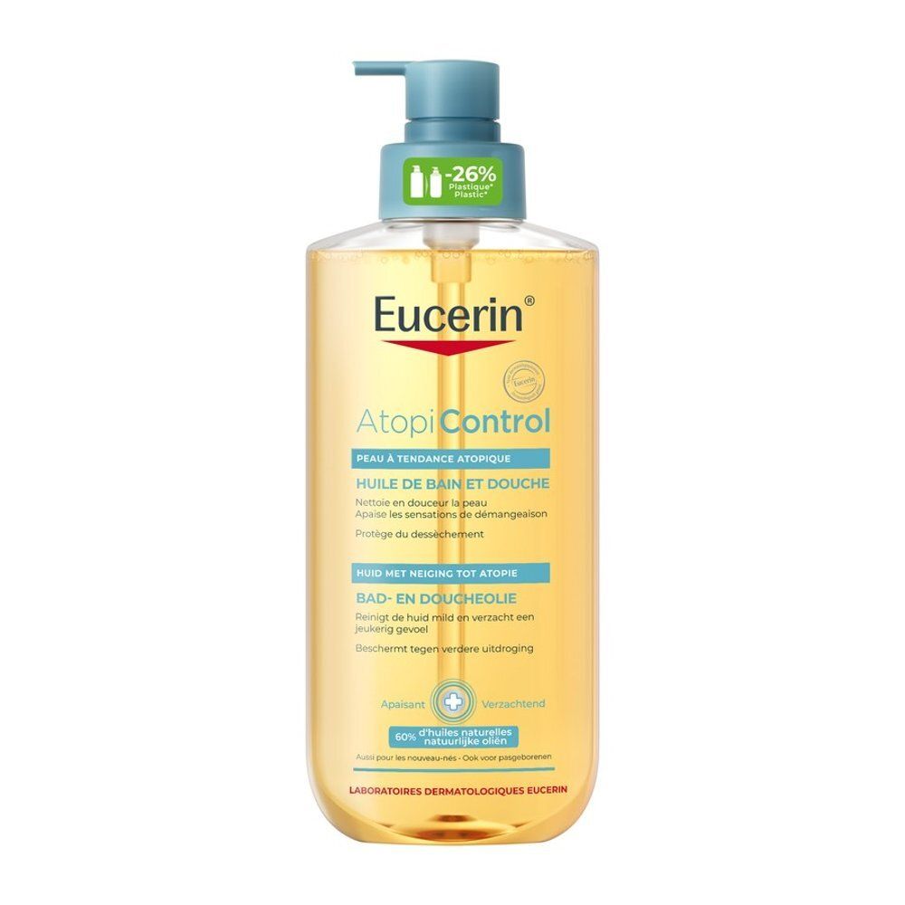 Eucerin AtopiControl Huile de Bain avec flacon pompe.