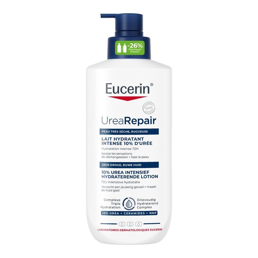 Lotion Eucerin UreaRepair 10% Urée pour peau sèche. Flacon pompe.