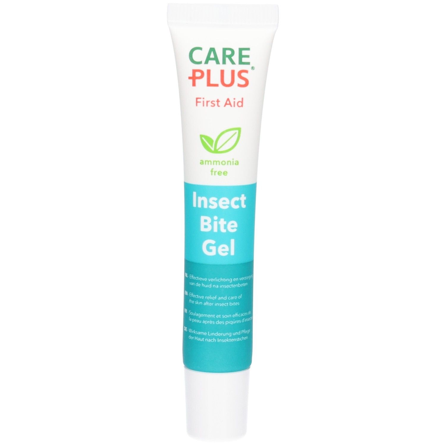 Tube Care Plus Insectenbeet Gel met applicator.