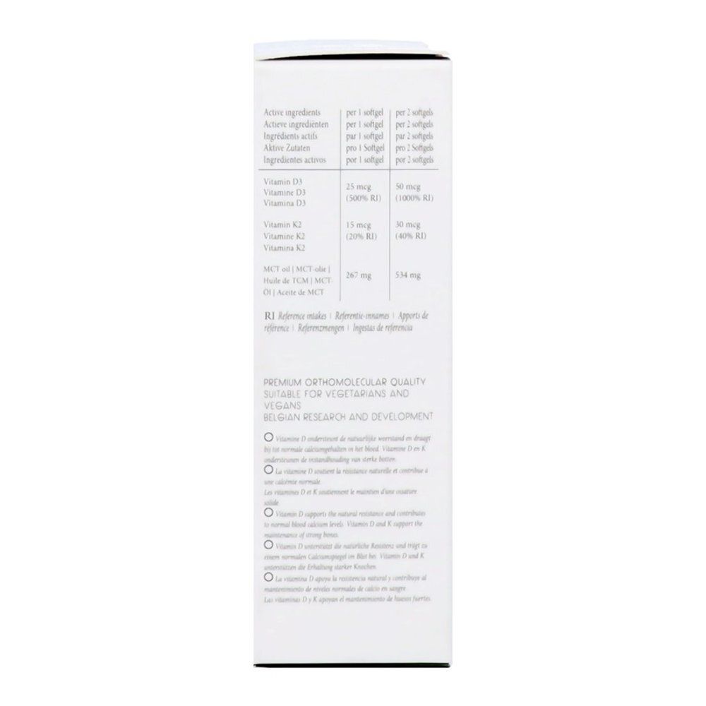 Boîte Rainpharma Vitamine D, arrière avec informations détaillées en français.