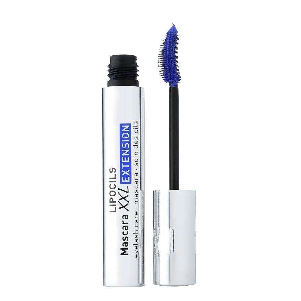 Applicateur de mascara argenté avec capuchon argenté. Eyelash care mascara.