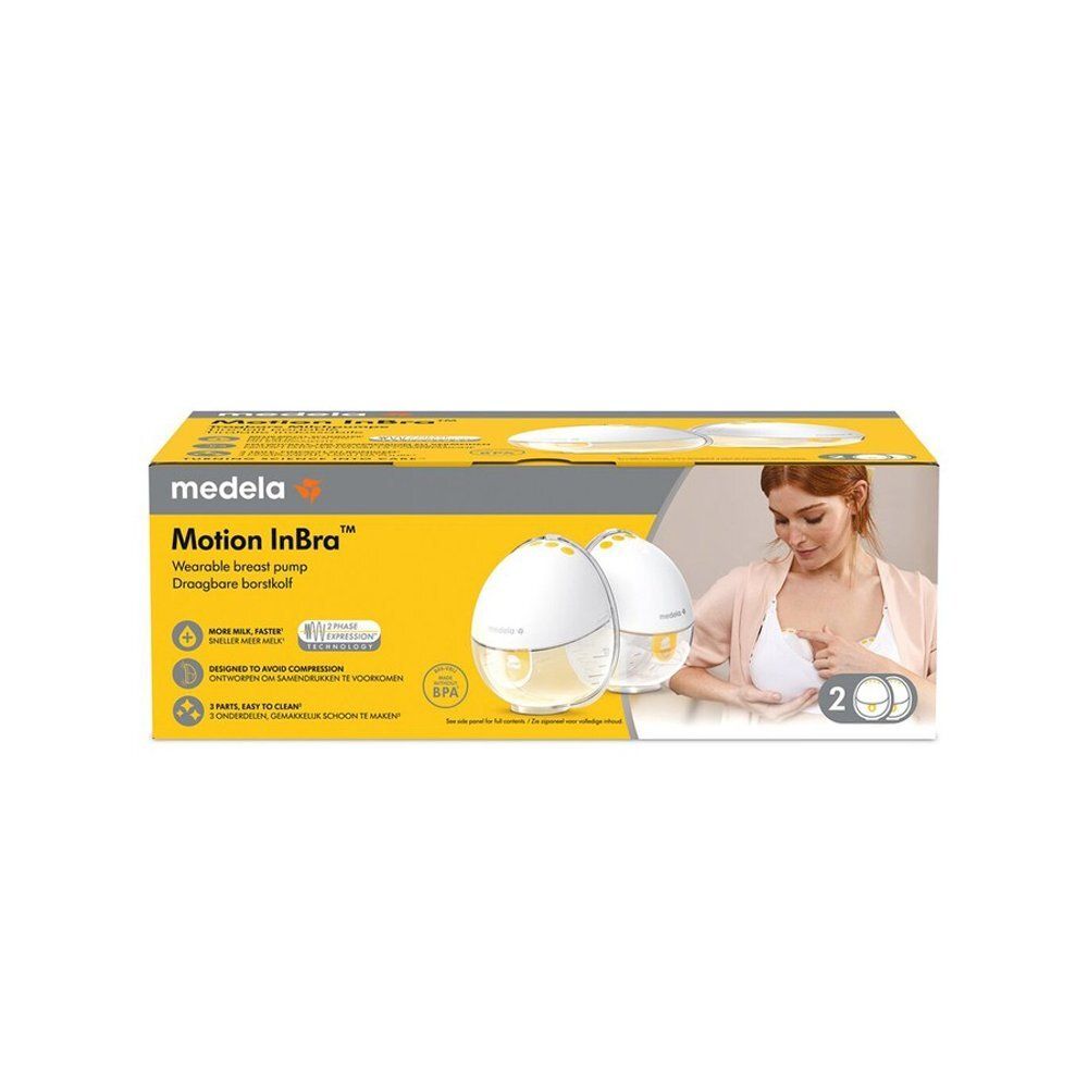 Medela Motion InBra Wearable Borstkolf Doos. Bevat twee pompen.