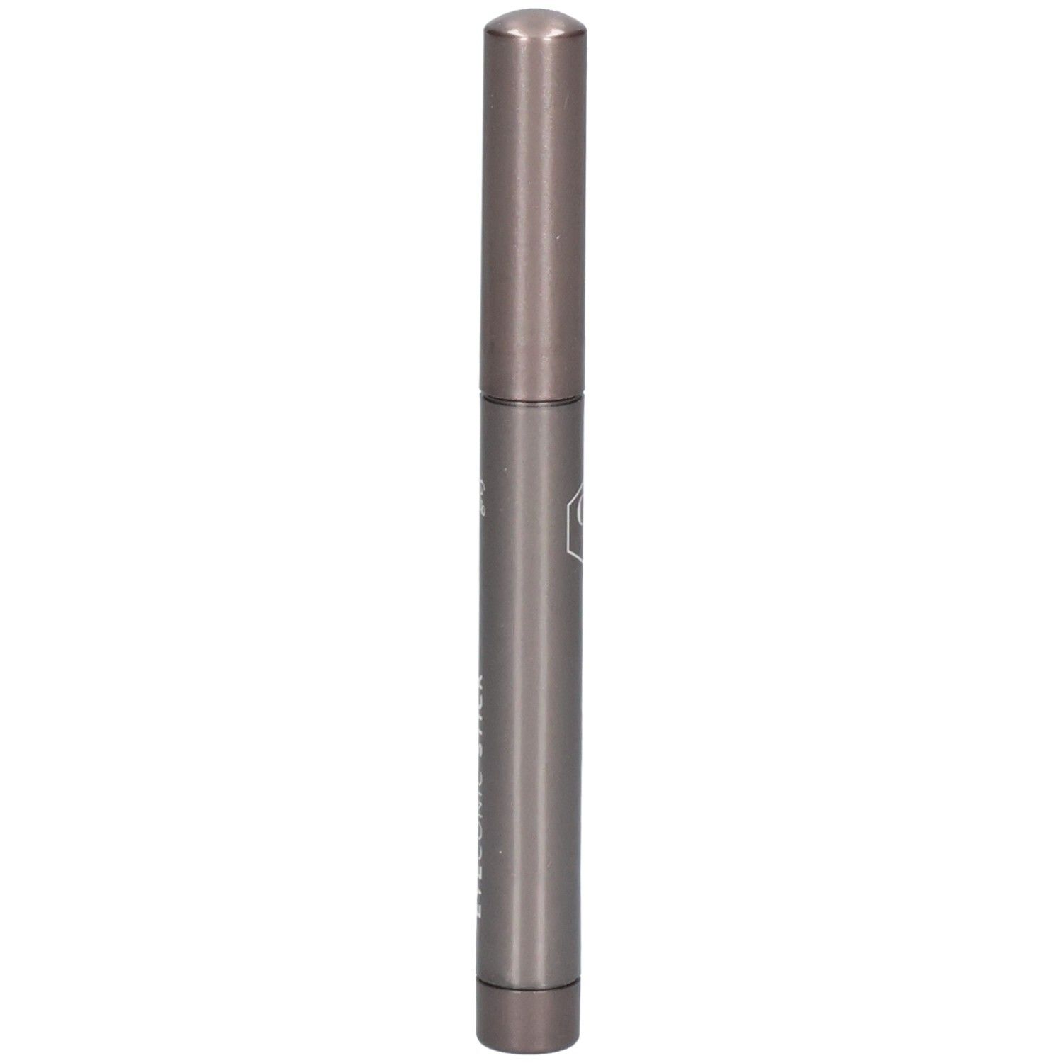 Grijze stick met zilveren logo en tekst 'CENT PUR CENT'.