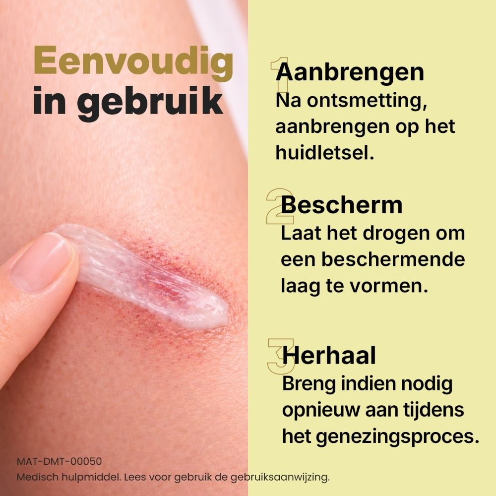 Dermatix Wondhelende Crème 32g. Doos en tube, nieuw, met gedetailleerde beschrijving.