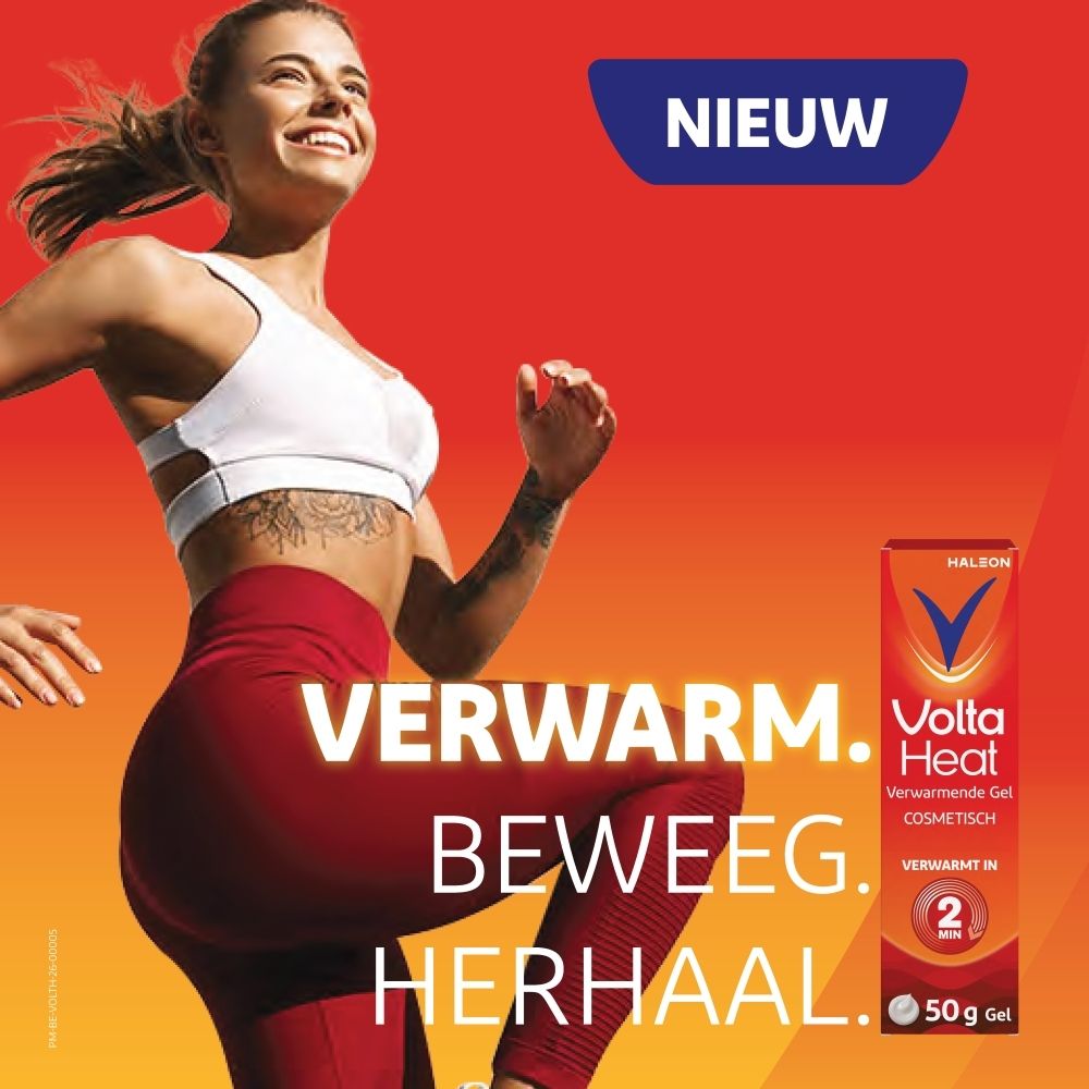 Loopster met Volta Heat Gel tube: Nieuw, 50g, warmt op in 2 min.