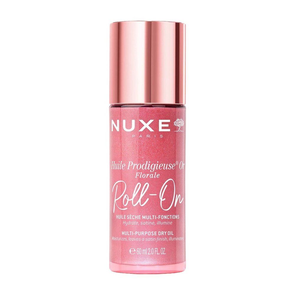 Nuxe Prodigieux Floral roll-on flesje met roségouden dop.