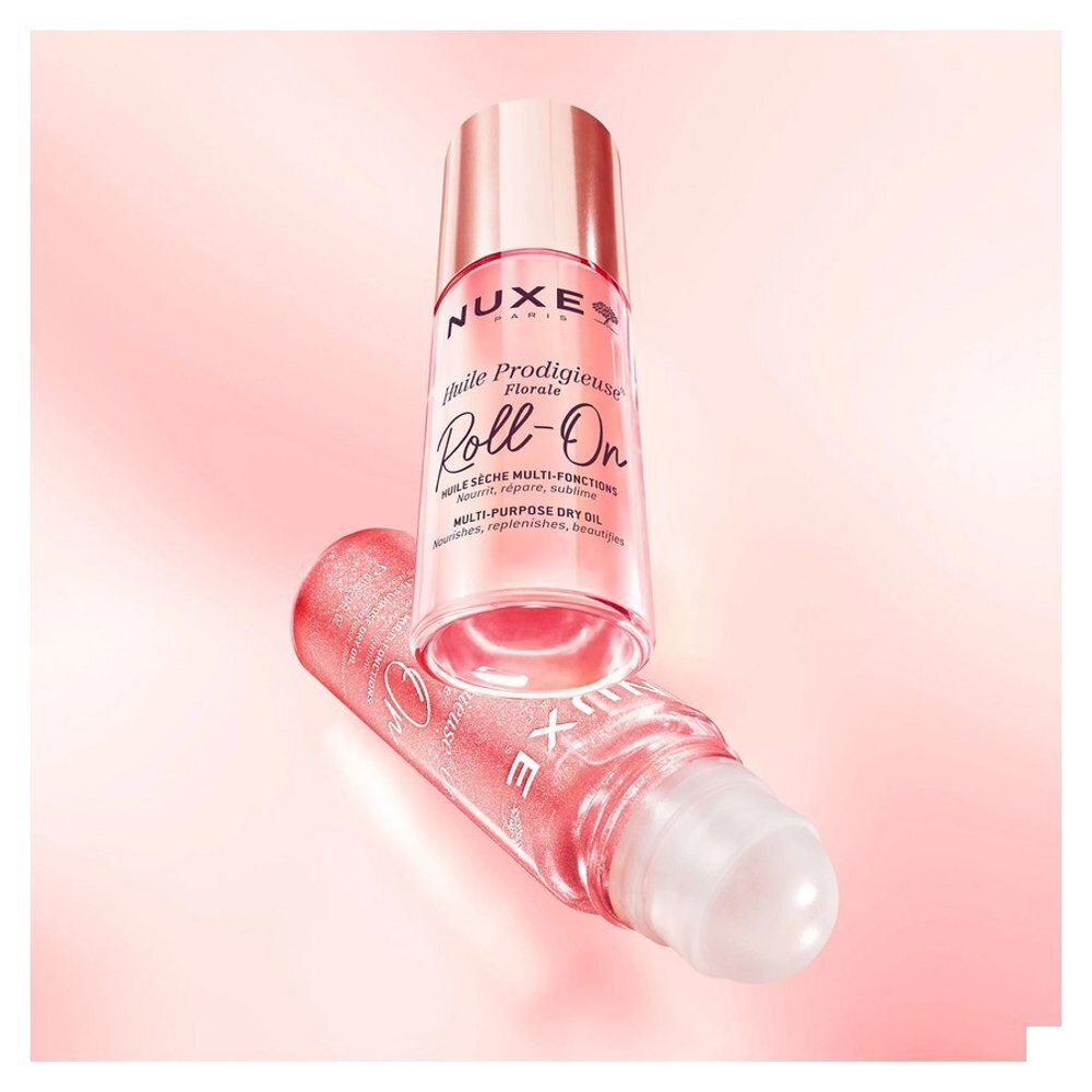 Nuxe Prodigieux Floral roll-on flesje met roségouden dop.