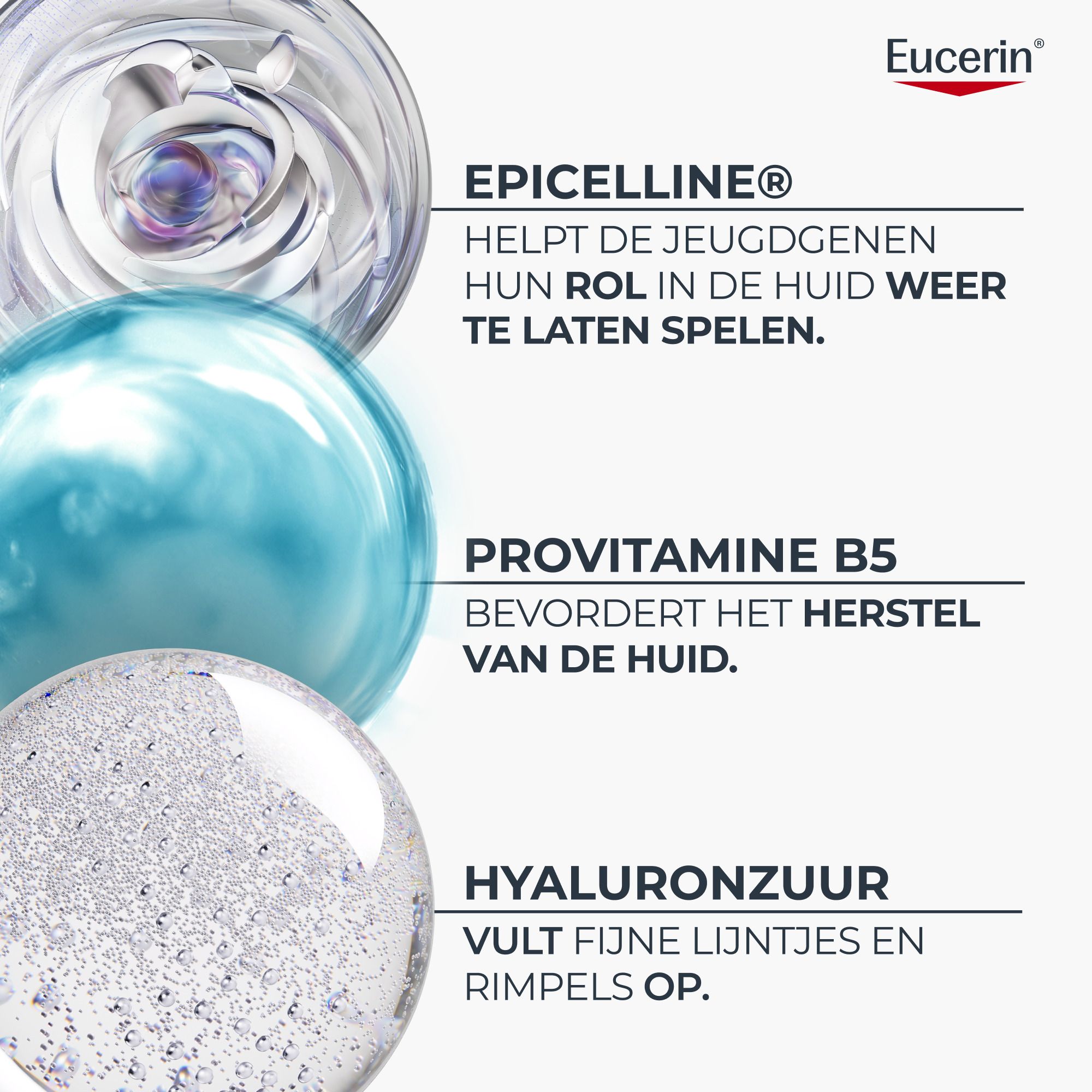 Eucerin Hyaluron-Filler + Longevity Nachtcrème flacon, 50ml, met pompje.