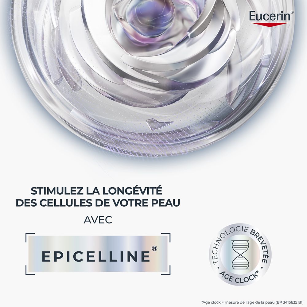 Arrière du flacon Eucerin Hyaluron-Filler + Longevity Soin de Nuit, 50ml.