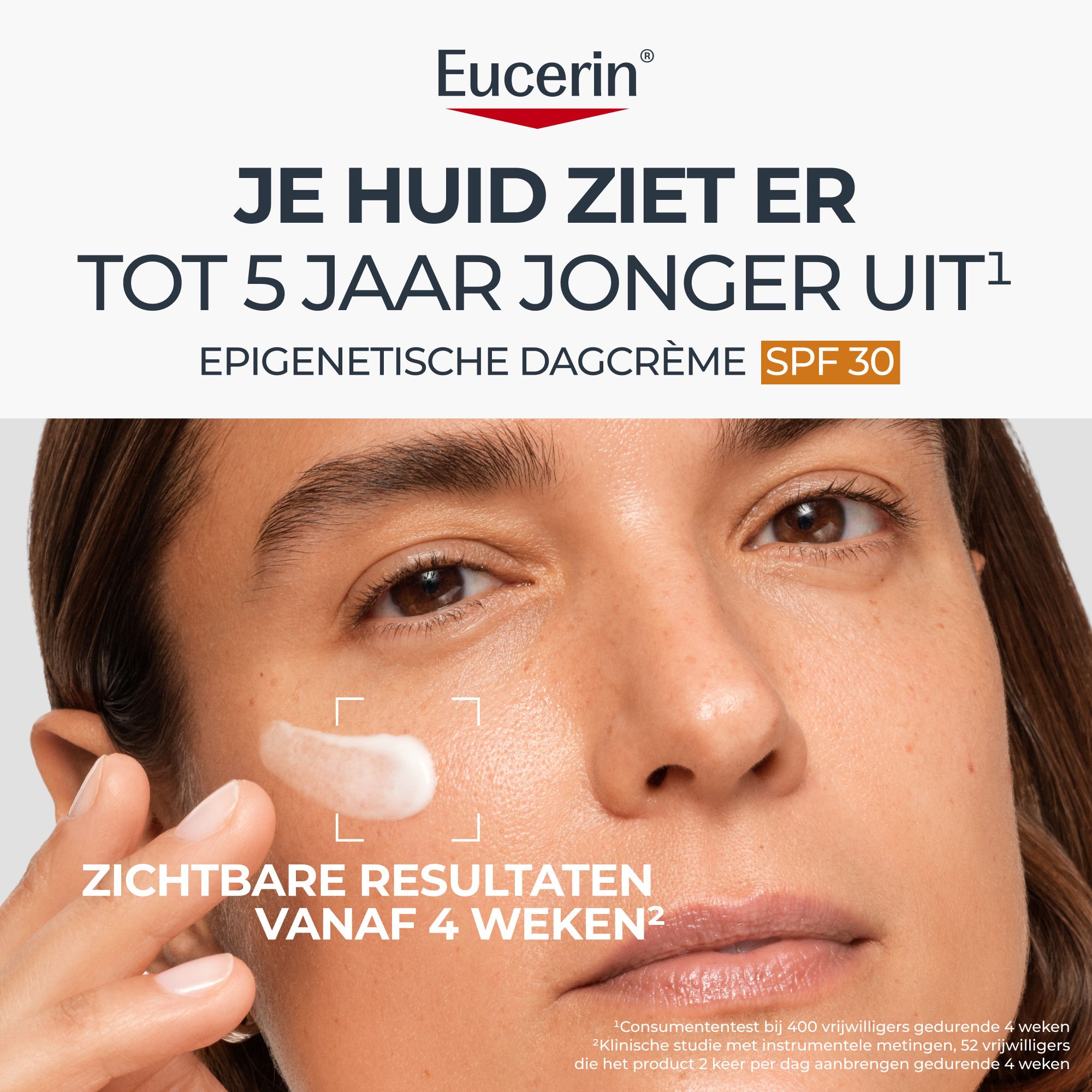 Eucerin Hyaluron-Filler + Longevity Dagcrème SPF 30, vooraanzicht.