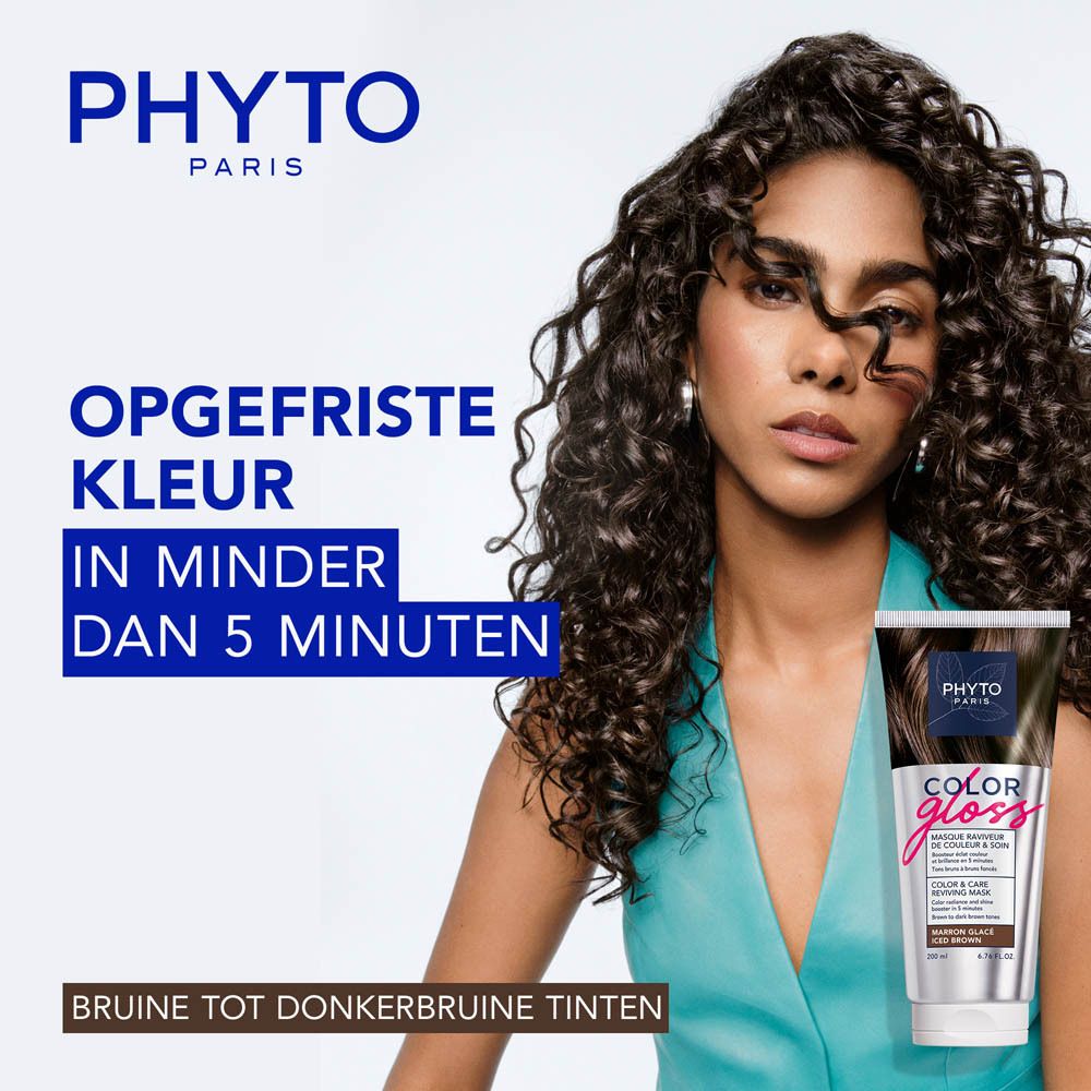 Phyto Color Gloss haarkleuring voor bruine tot donkerbruine tinten. Snelle toepassing in minder dan 5 minuten.