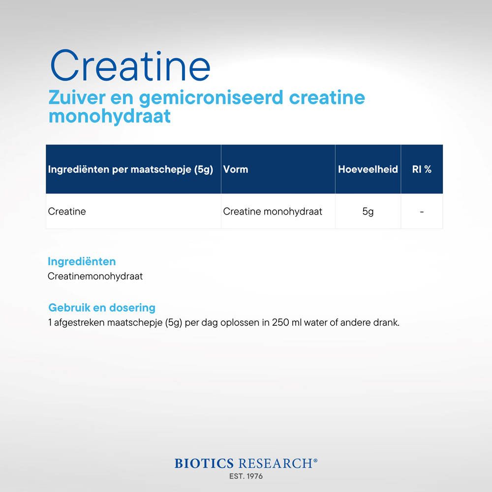 Biotics Research Creatine Monohydraat