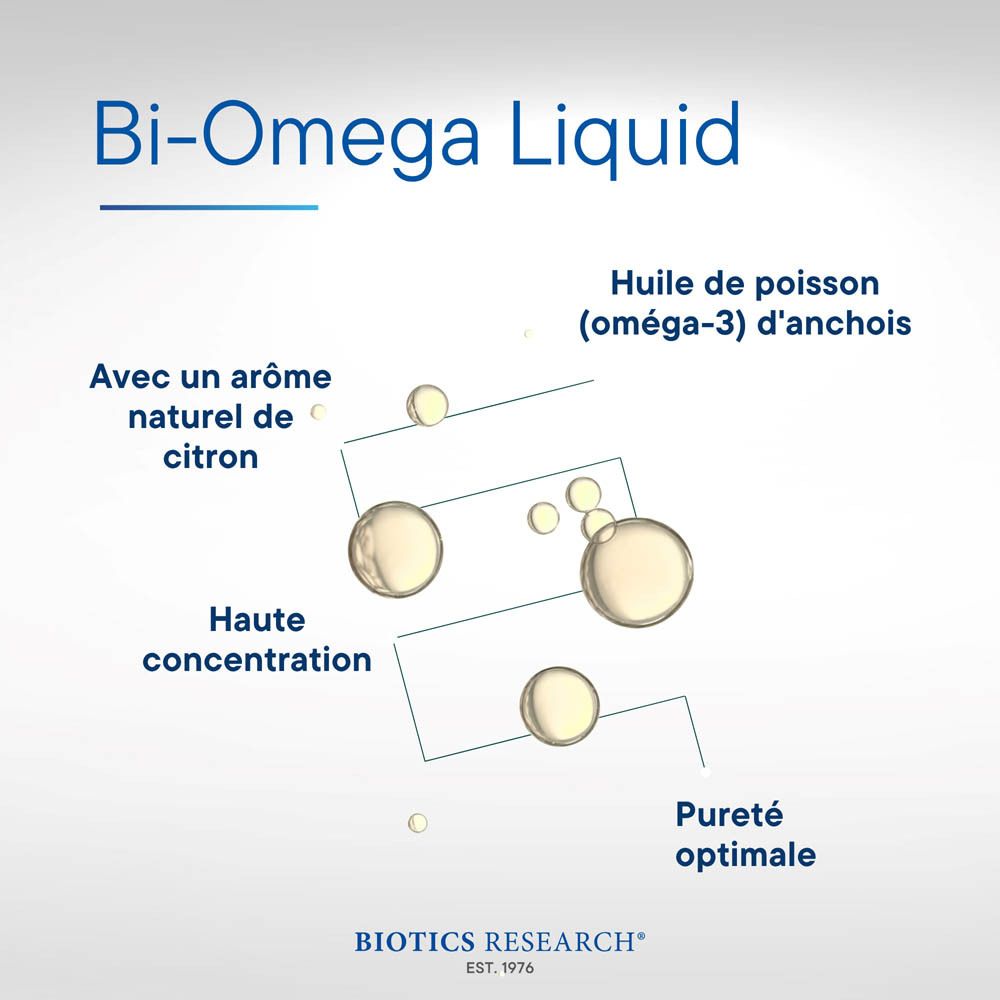Bouteille en verre ambré avec bouchon blanc, étiquette avec nom du produit et détails en français.