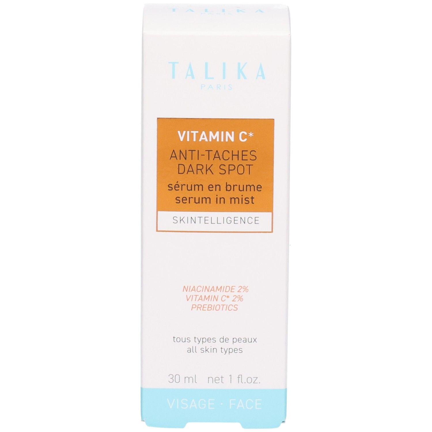 Boîte du sérum Talika Vitamine C, 30 ml.