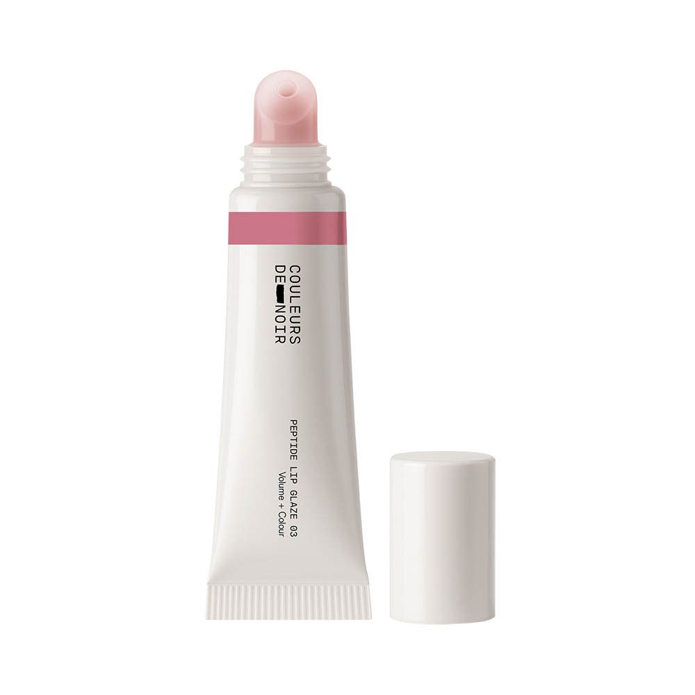 Verpakking van de Couleurs de Noir Peptide Lip Glaze 03 Dusty Rose.