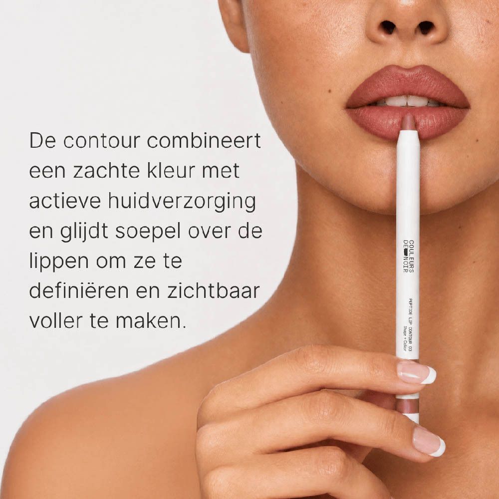 Lipliner 'Couleurs de Noir Peptide Lip Contour 02 Peach Toast' kleur 02 Peach Toast.