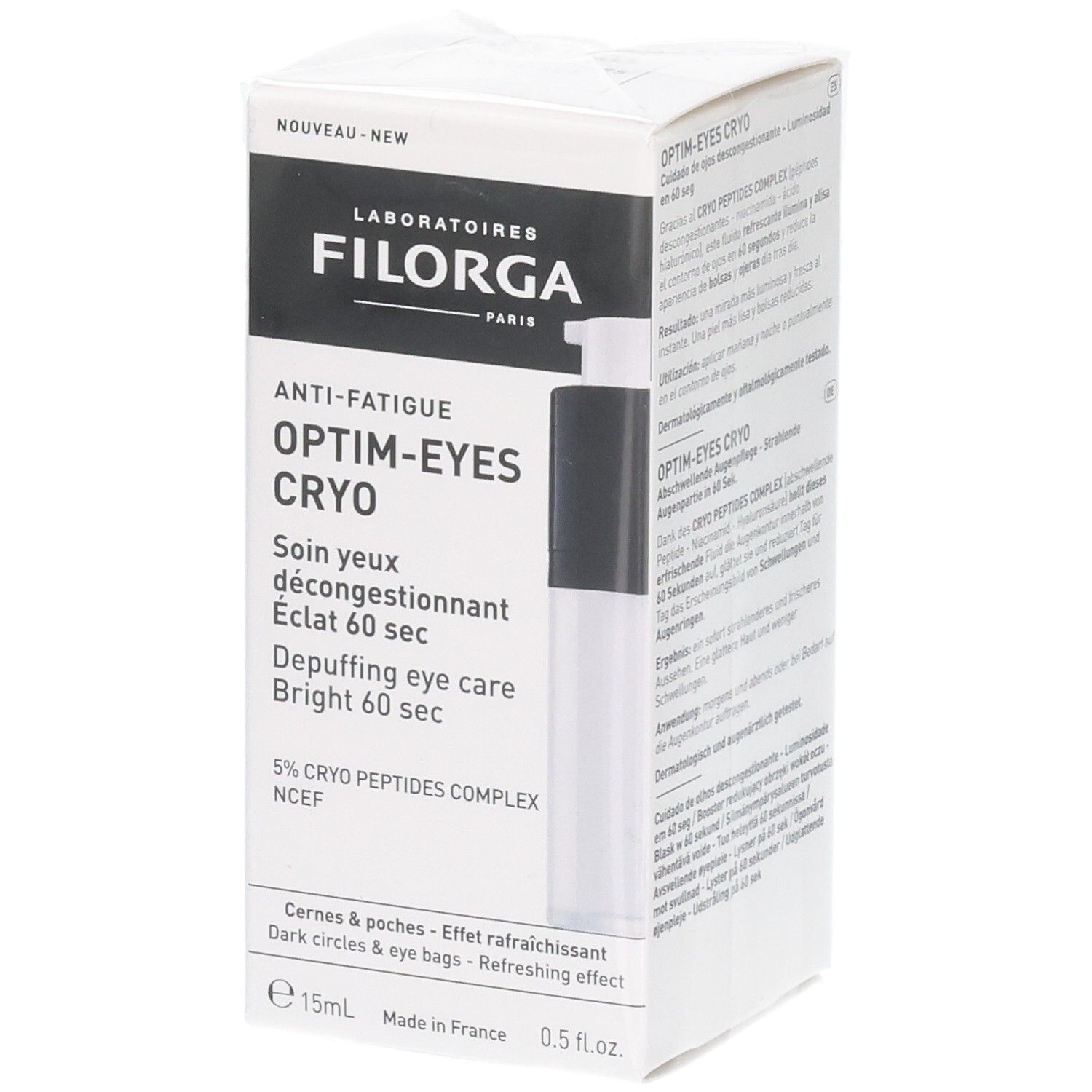 Filorga Optim-Eyes Cryo oogverzorgingsverpakking met applicator. 15ml.