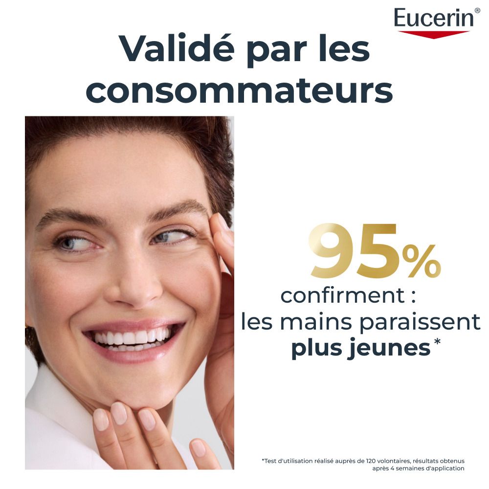 Eucerin Ingrédients: Booster Collagène-Élastine, Thiamidol, Acide Hyaluronique.