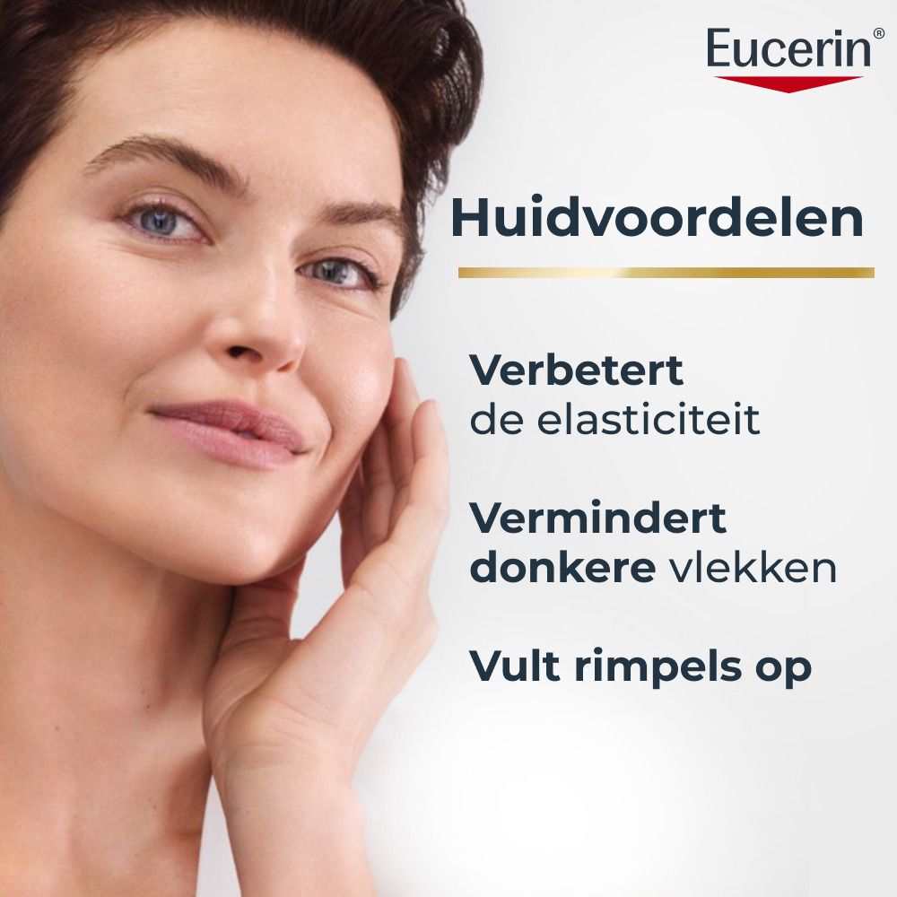 Verpakking van Eucerin Hyaluron-Filler dagcrème met SPF 30, navulling.