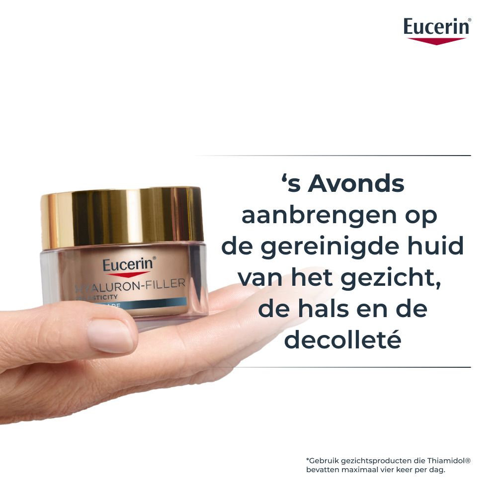 Close-up van een huidlaag met de tekst 'Collageen-Elastin Booster' en 'Verbeter de elasticiteit van de huid'.