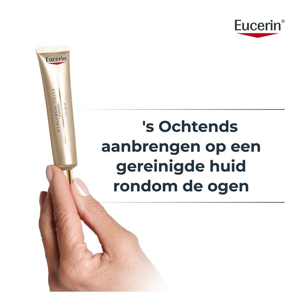 Gouden tube Eucerin Hyaluron-Filler + Elasticity oogcontourcrème.