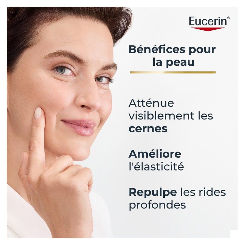 Gros plan sur le booster Collagène-Élastine et les molécules d'acide hyaluronique.