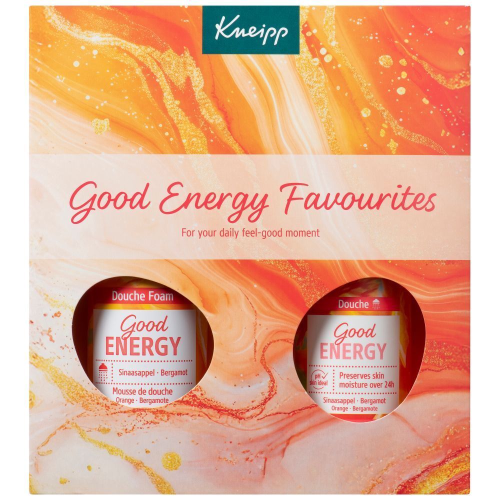 Mousse de douche Kneipp Good Energy parfum orange et bergamote.
