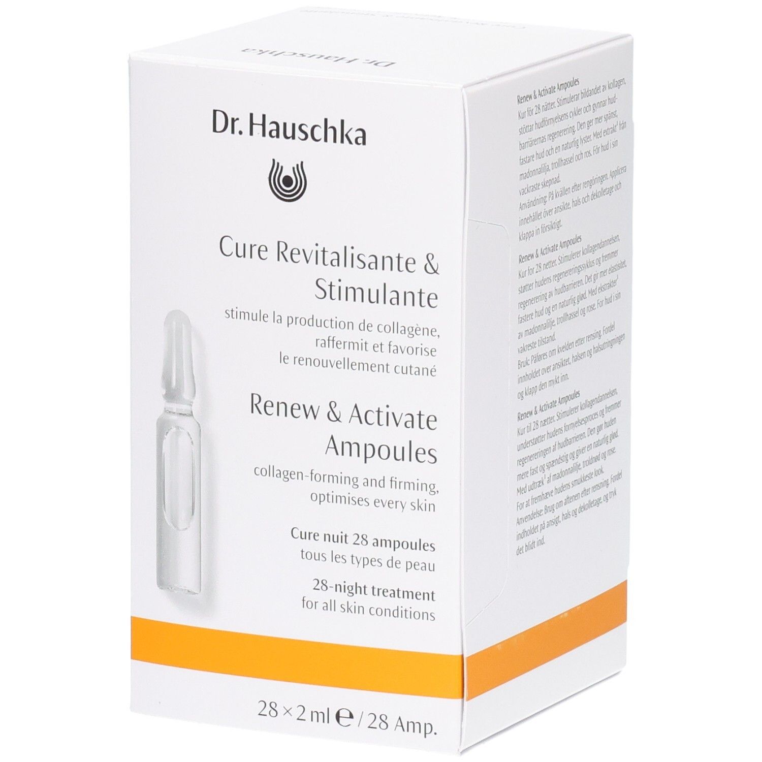 Dr. Hauschka Renew & Activate Ampoules: 28 ampoules pour 28 nuits, raffermit et stimule le collagène.